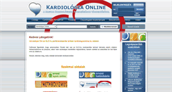 Desktop Screenshot of kardiologiaonline.hu